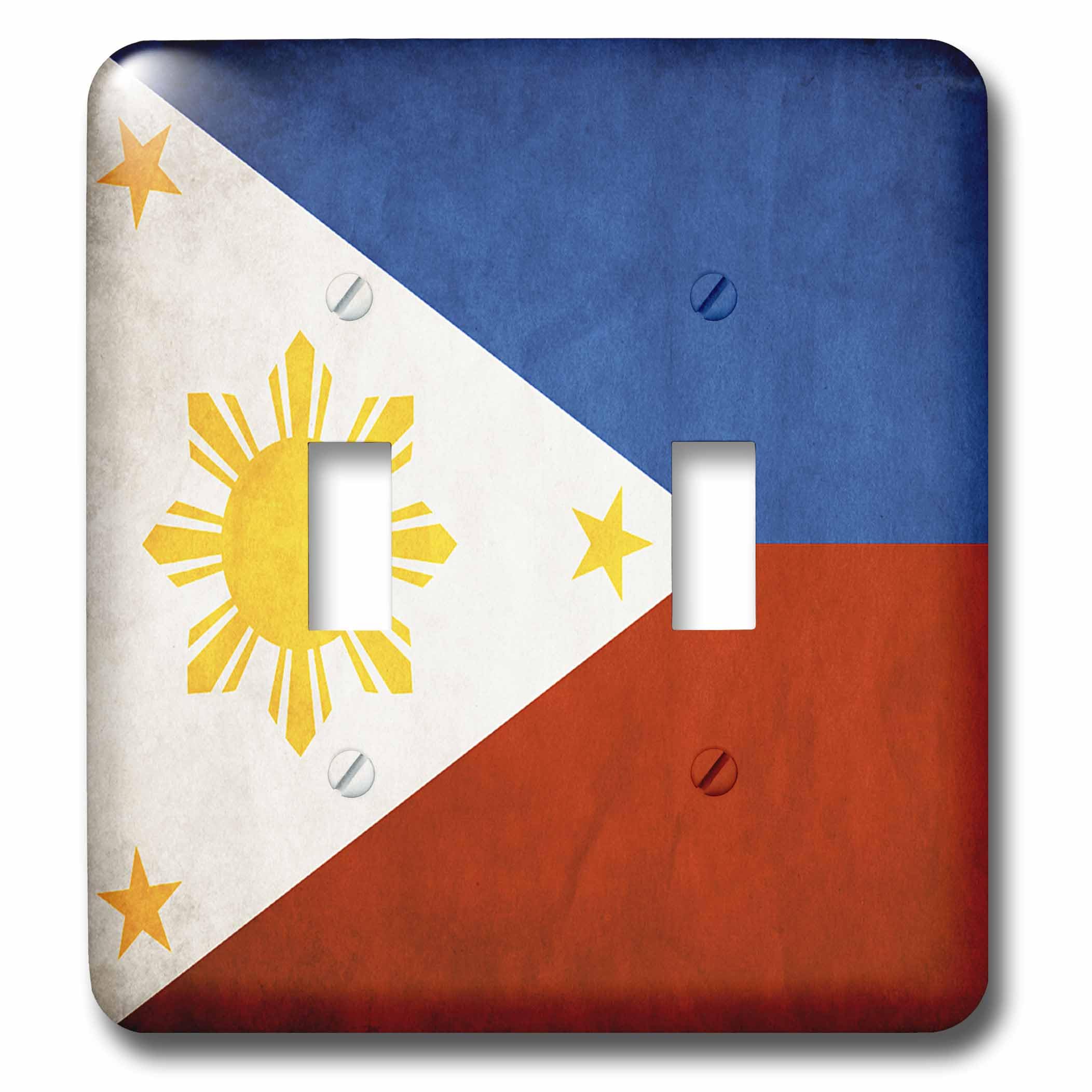 Drapeau des Philippines double interrupteur mural 3dRose lsp_28282_2 cache
