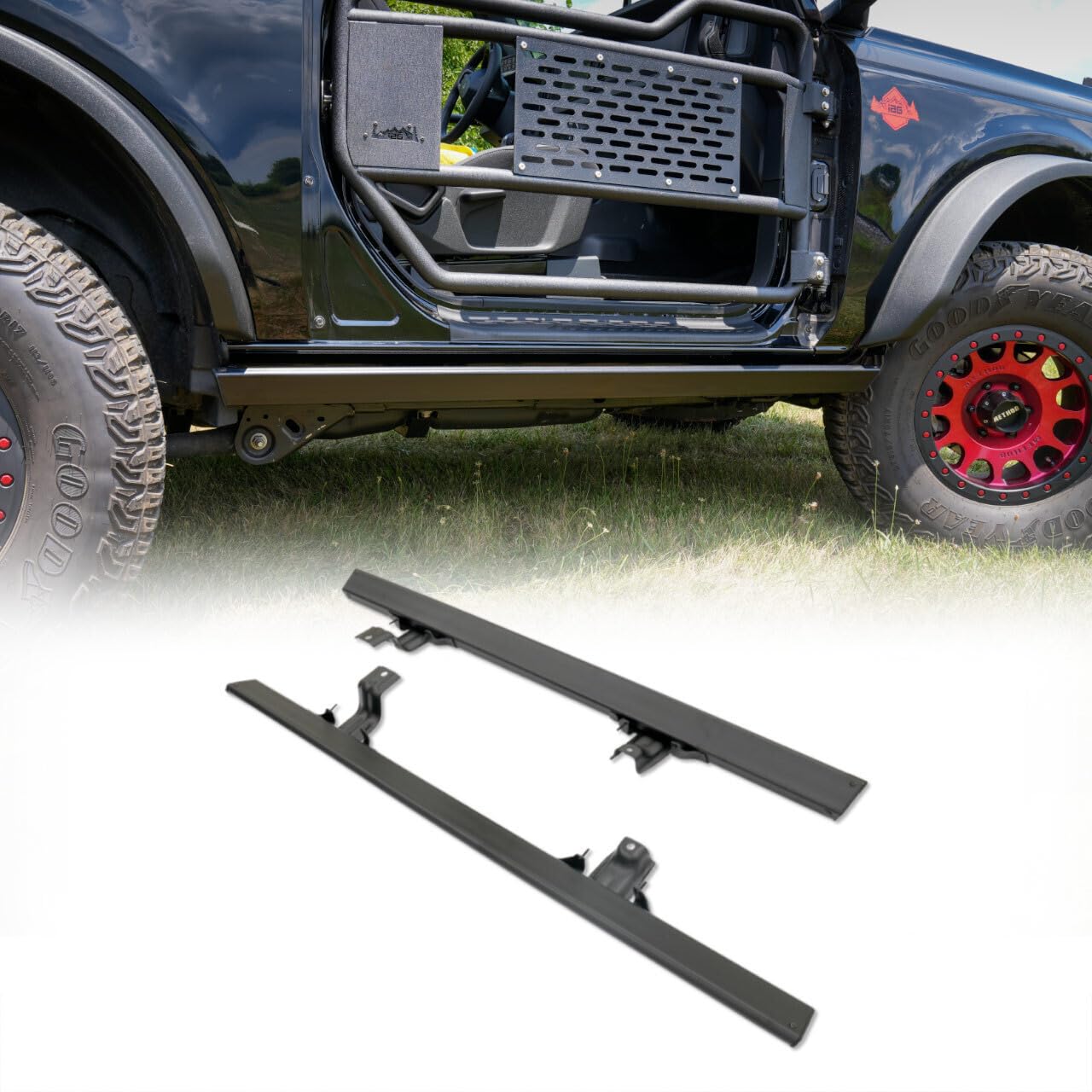 IAG I-Line Factory Style Rock Rail for Ford Bronco 2021+ 2 Door Without OE rockrails (Not Sport)