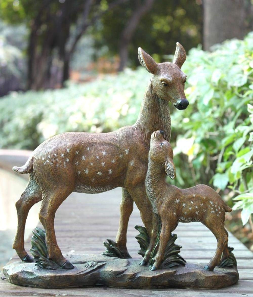 Sculptures pour la maison et figurines de cerf en résine aux finitions d'art
