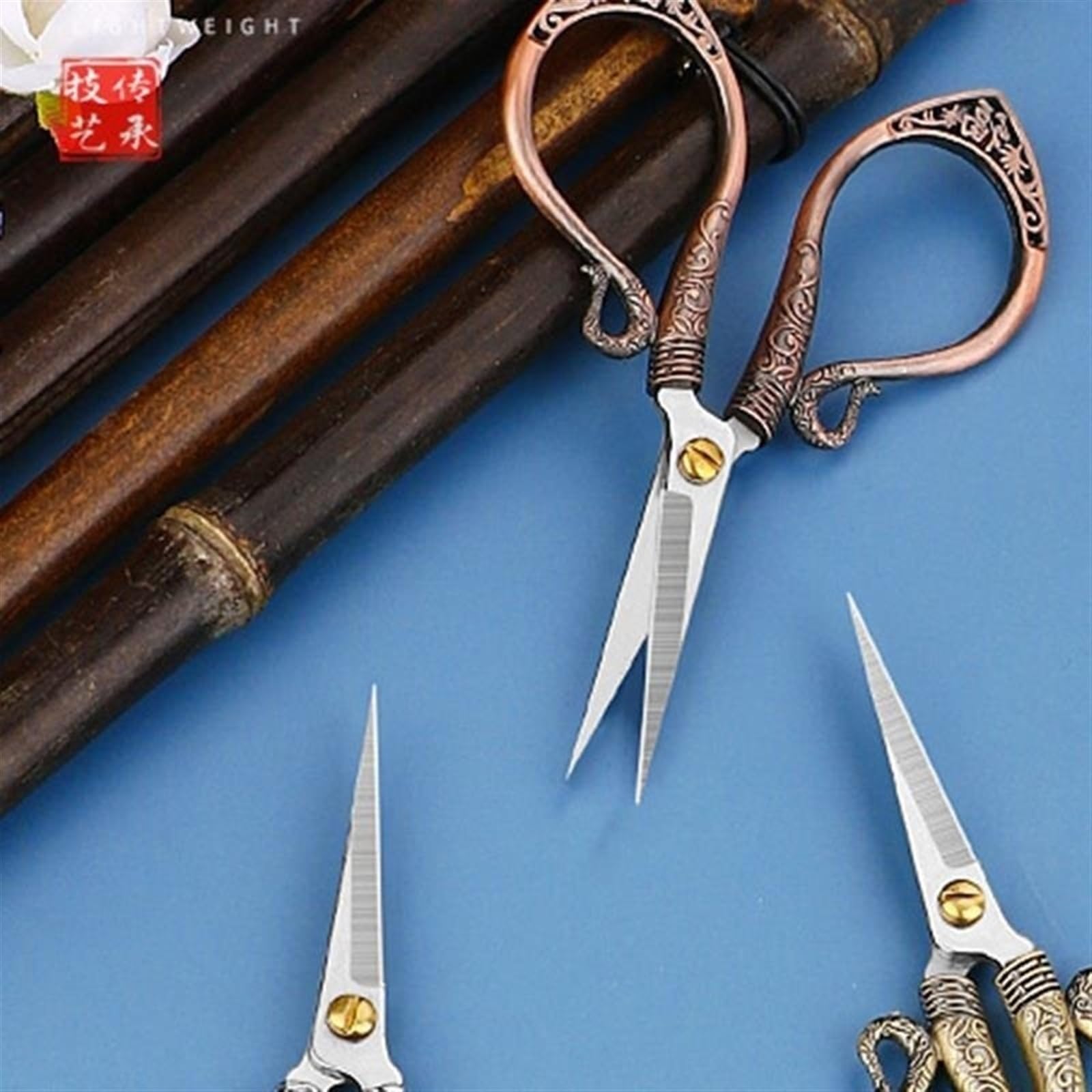 Tijeras para Manualidades, 4 Piezas, Tijeras Negras para Bricolaje, Herramientas de Corte de Hilo de Costura, Costura de Tela
