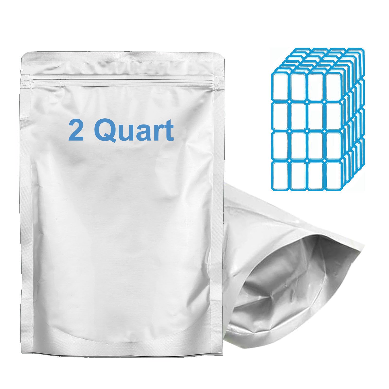 Bolsas de Mylar para alimentos de 2 cuartos organizadores de despensa en casa
