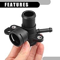 Vista 7 de Tubo de salida de refrigerante para bomba de agua del motor No.06J121132G - Conector de manguera del calentador interior del automóvil