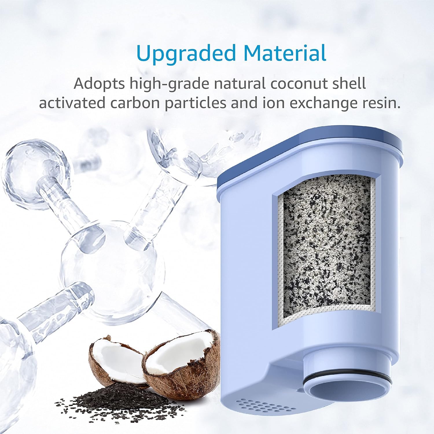 Filtro Acqua Maxblue Per Philips AquaClean CA6903 - Riduce Calcare E PFAS, 4 Pezzi - Foto 9