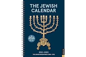 The Jewish Calendar 16-Month 2021-2022 Engagement Calendar: Jewish Year 5782