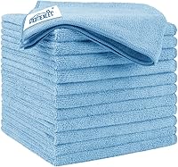 Vista 20 de HOMEXCEL Paquete de 12 paños de limpieza de microfibra, prémium, toallas de 16 x 16 pulgadas, paño de lavado ultraabsorbente, trapos sin pelusas ni