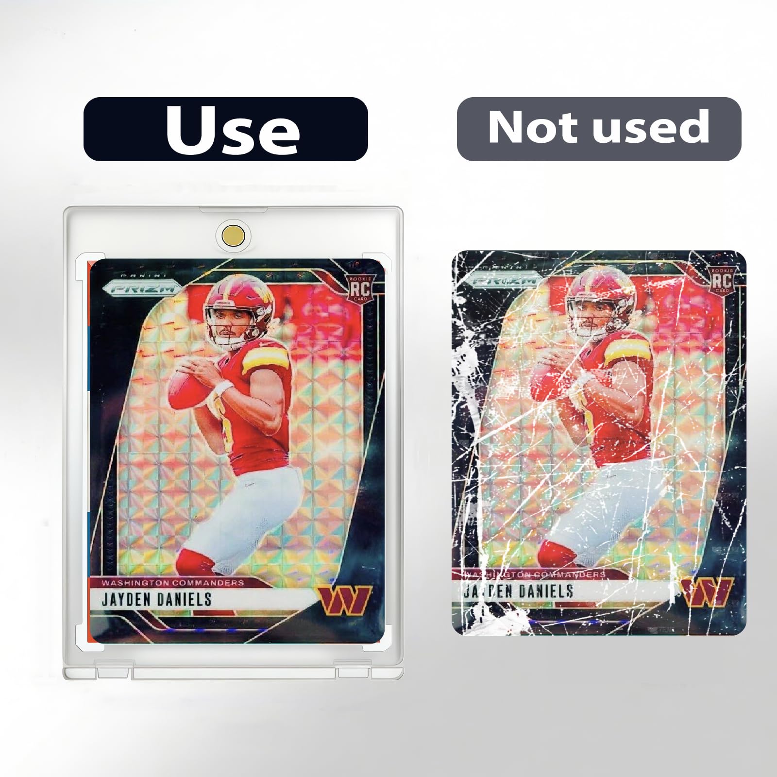 Porta carte magnetico, 35pt One Touch, raccoglitore per carte da baseball, protezione U-V, custodia in plastica rigida per baseball, sport, TCG da collezione, confezione da 100