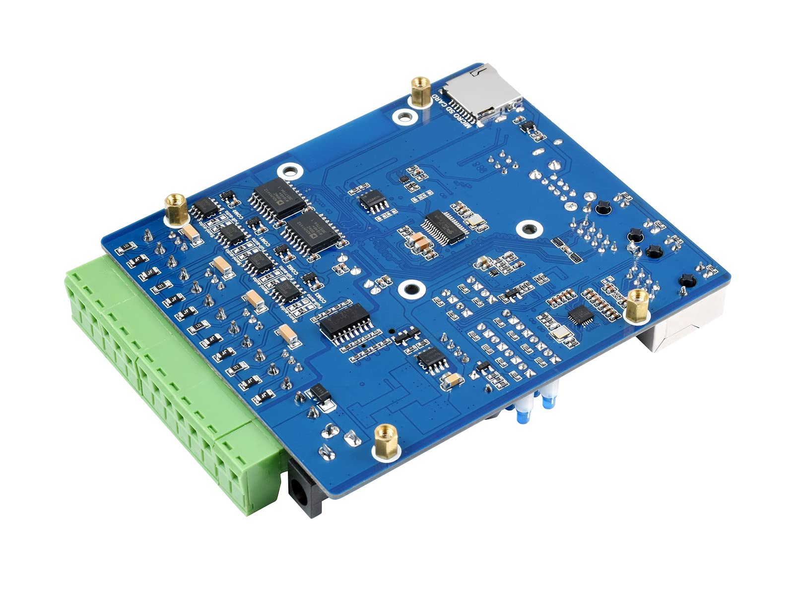 ETH RS485 Scheda di Base per Raspberry Pi Compute Module 4 CM4 Dual ETH Quad RS485 Scheda di Espansione, Integrata Gigabit Ethernet/100M Ethernet/4CH Isolata RS485/CSI/USB2.0/HDMI/FAN/Micro SD ecc.