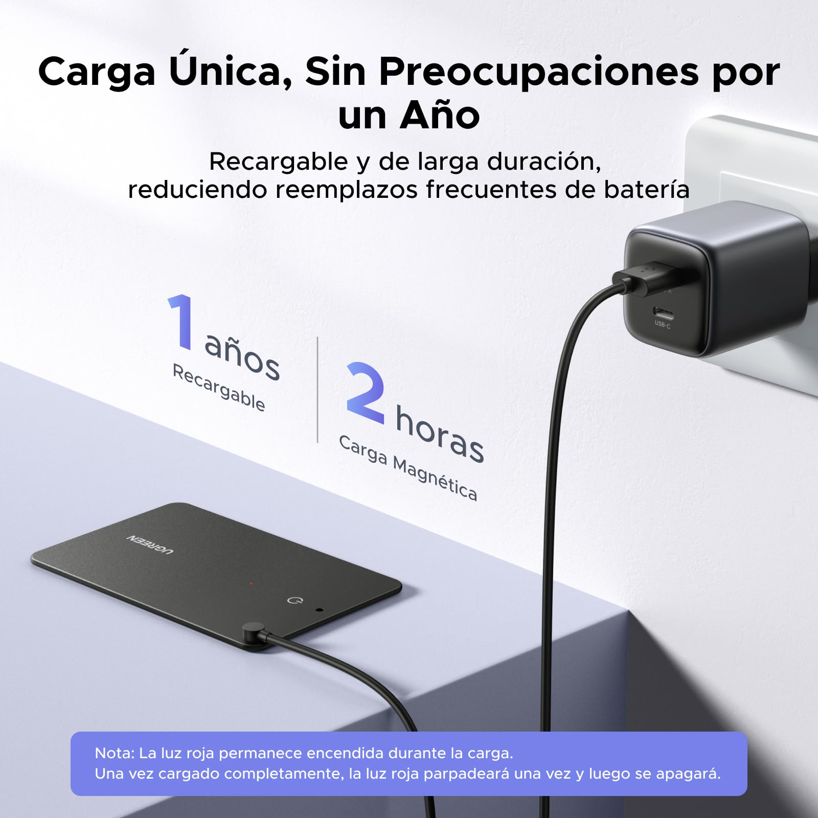 UGREEN FineTrack Slim S Smart Finder Tag Localizador Bluetooth Rastreador Sólo Samsung Ultra Delgado 1.7mm Resistente al Agua IP68 1 Año Compatible con SmartThings para Cartera Llave Equipaje Maleta
