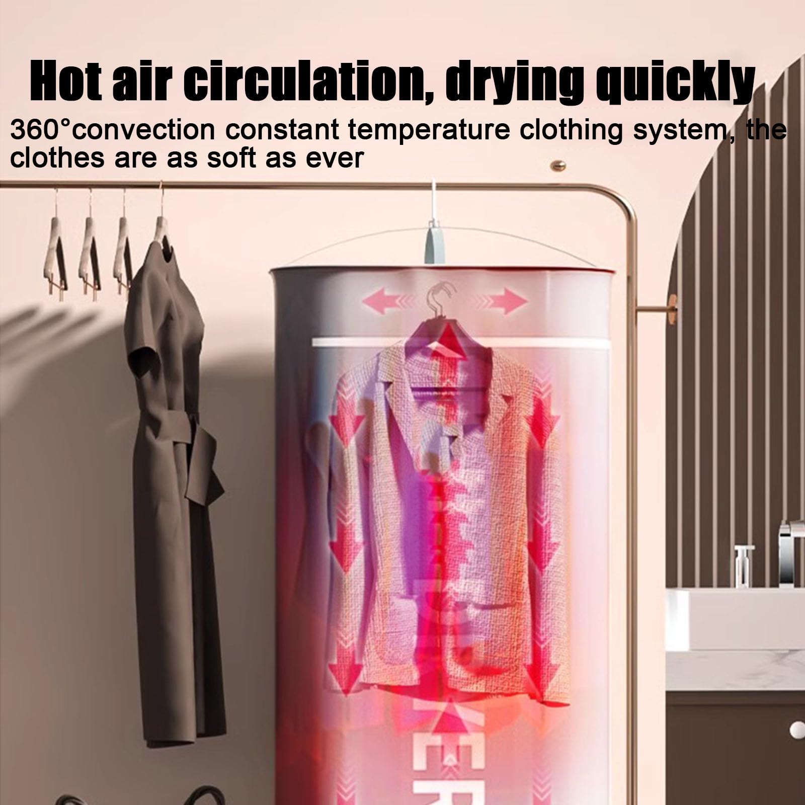 Indoor Elektrische Wasdroger Droogrek Verwarmd 1200W