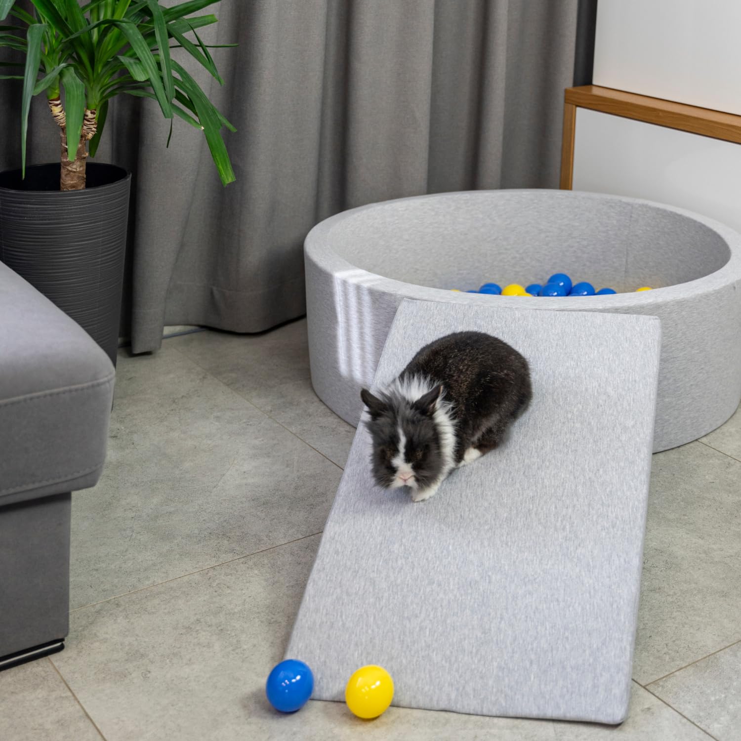 Rampe pour Chien Et Chats Animaux Rampe pour Canapé Et Lit Rampe avec Housse Amovible, Bleu Foncé