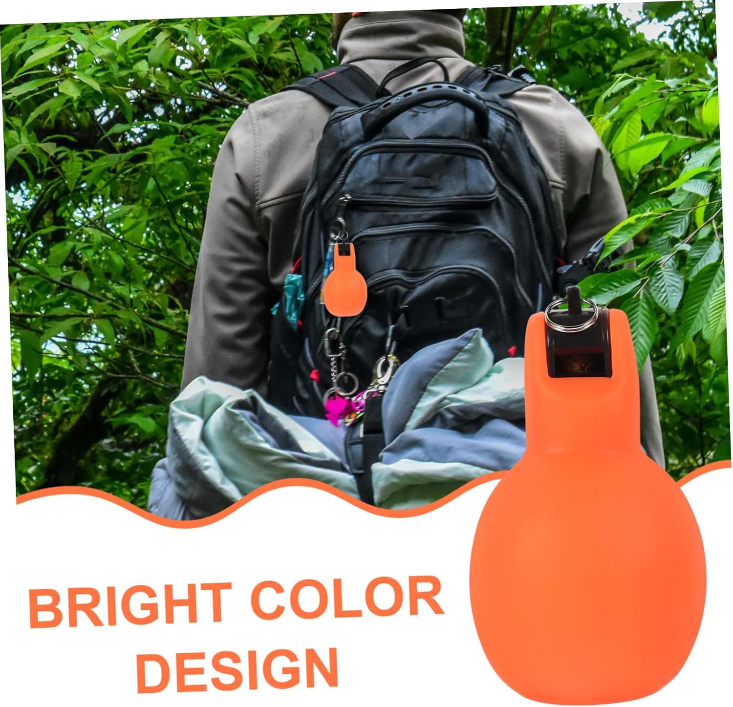 BESPORTBLE 10pcs Hand Squeeze Survival Whistle Portable Whistle for Outdoor Activities Camping Hiking Emergency Rescue Multi-Function Handheld Device Bright