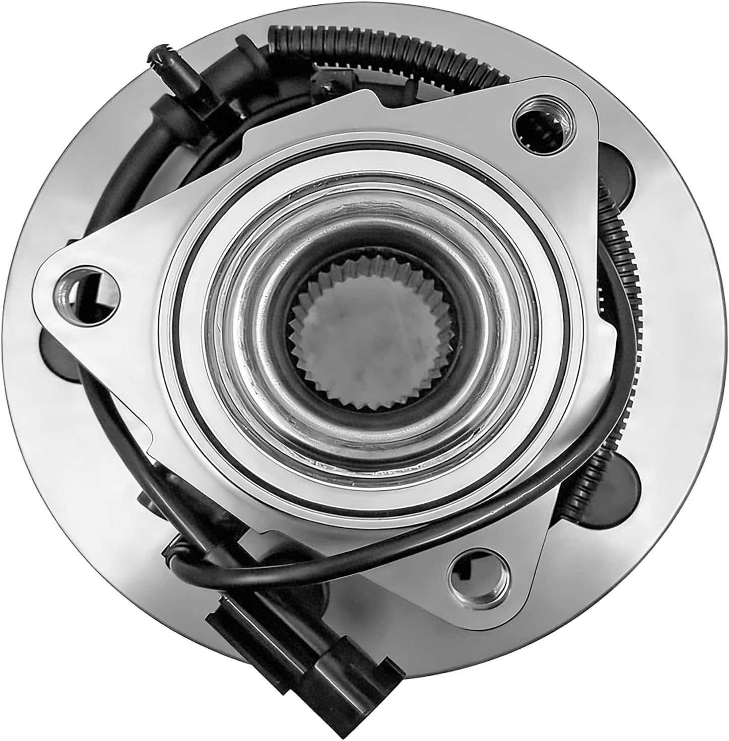MotorbyMotor 515126 Front Wheel Bearing and Hub Assembly with 5 Lugs Fits for 2009-2011 Dodge Ram 1500 Low-Runout OE Directly Replacement Hub Bearing (w/ABS)-2PACK