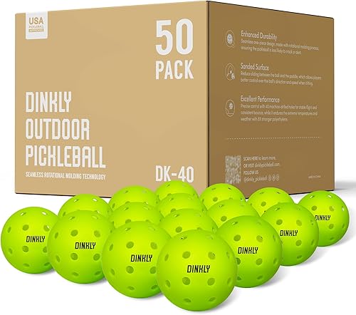 Pelotas de pickleball, bolas de pickleball para exteriores, aprobadas por USAPA, bola de pepinillo de durabilidad mejorada con diseño moldeado por