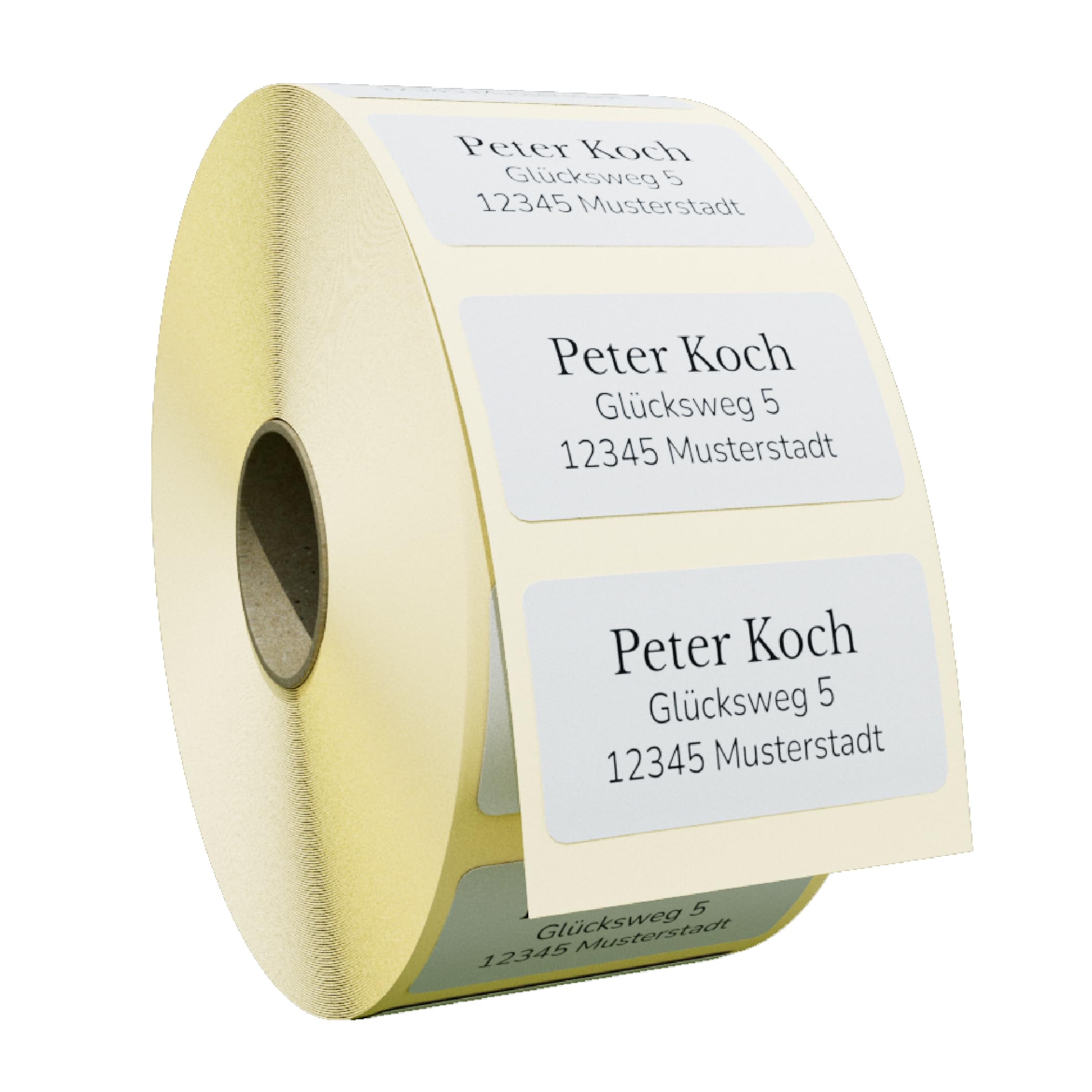 Adressetiketten Selbstklebend – Adressaufkleber Personalisiert, Sticker Personalisiert – Starke Haftkraft, Individuell Gestaltbar – Für Büro und Schule, Gut Lesbar, Viele Schriftarten (1000 Stück)