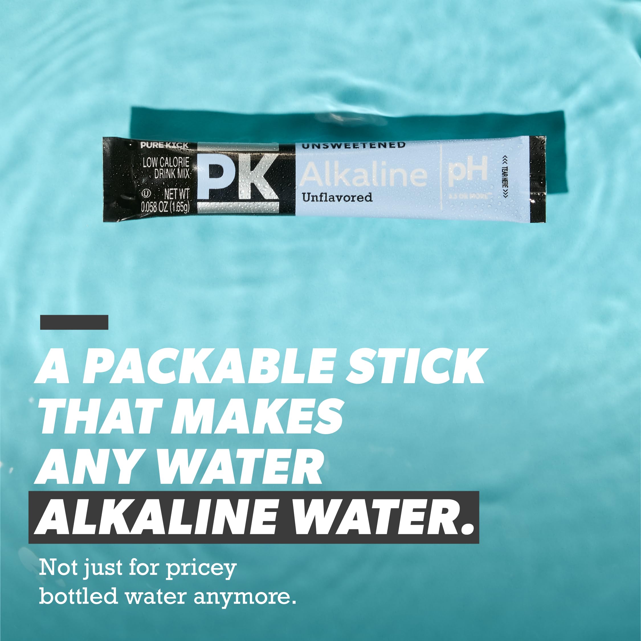 Pure Kick Alkaline Unsweetened Drink Mix,By Savoy Impex, Variety Pack, pH 8.5 or More, 20 Stick Packs, Low Calorie 1