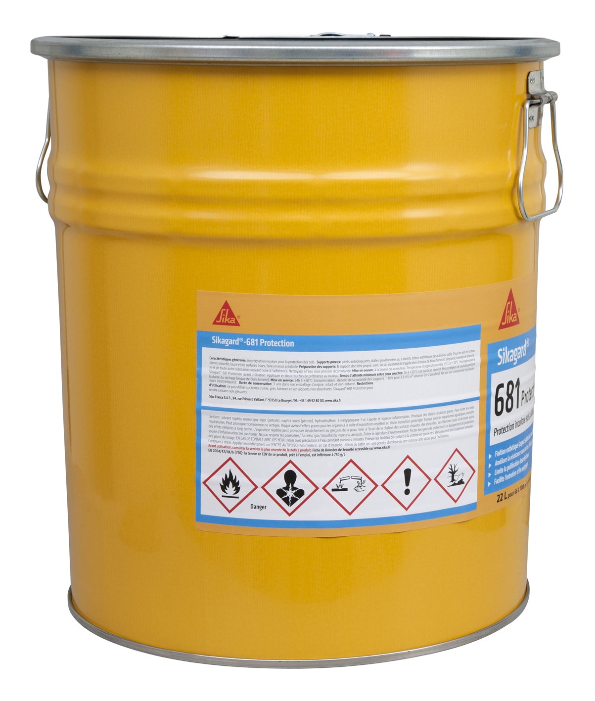 Sikagard 681 protección, Protección suelos, losas pavimentadas, 22L, Transparente