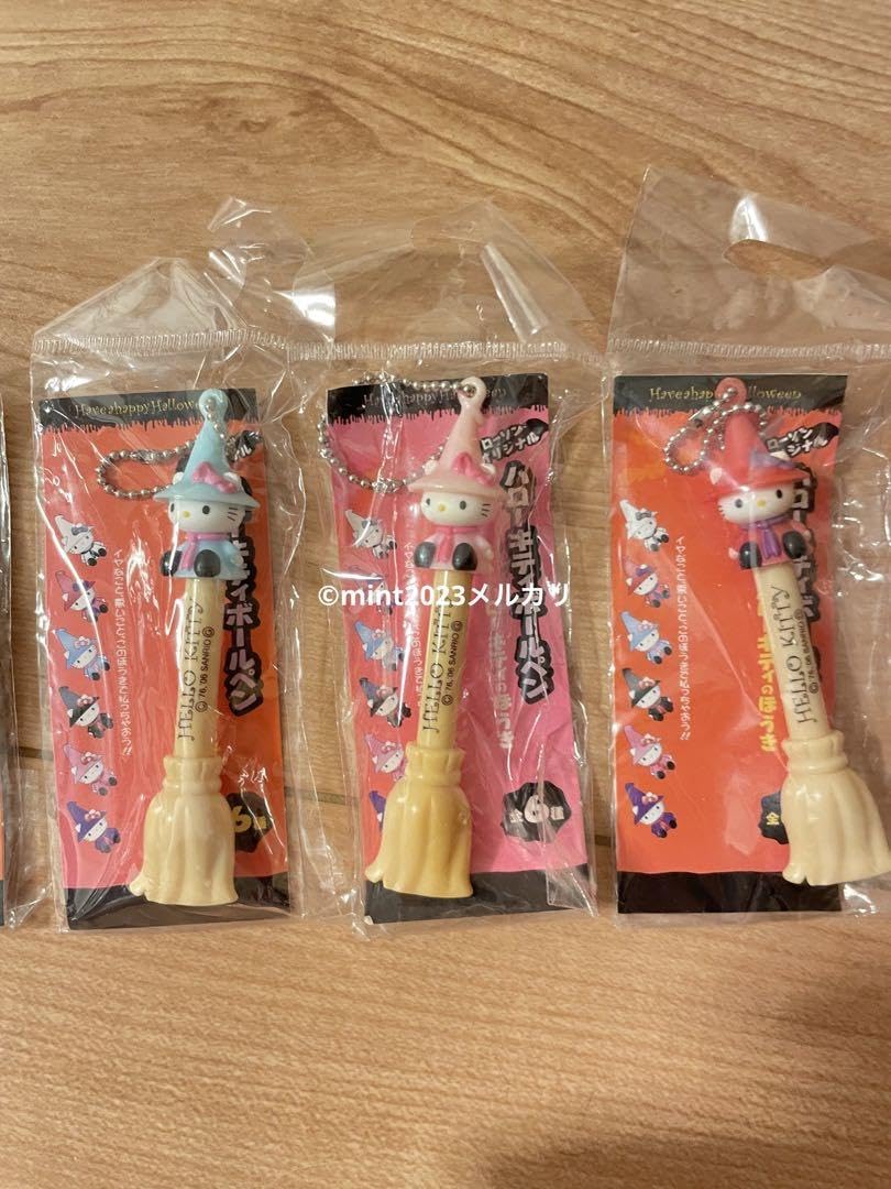 ローソンオリジナル　ハローキティボールペン　ハローキティのほうき　全6種類 ハローキティ - ハローキティ コラボ商品 ローソンオリジナル