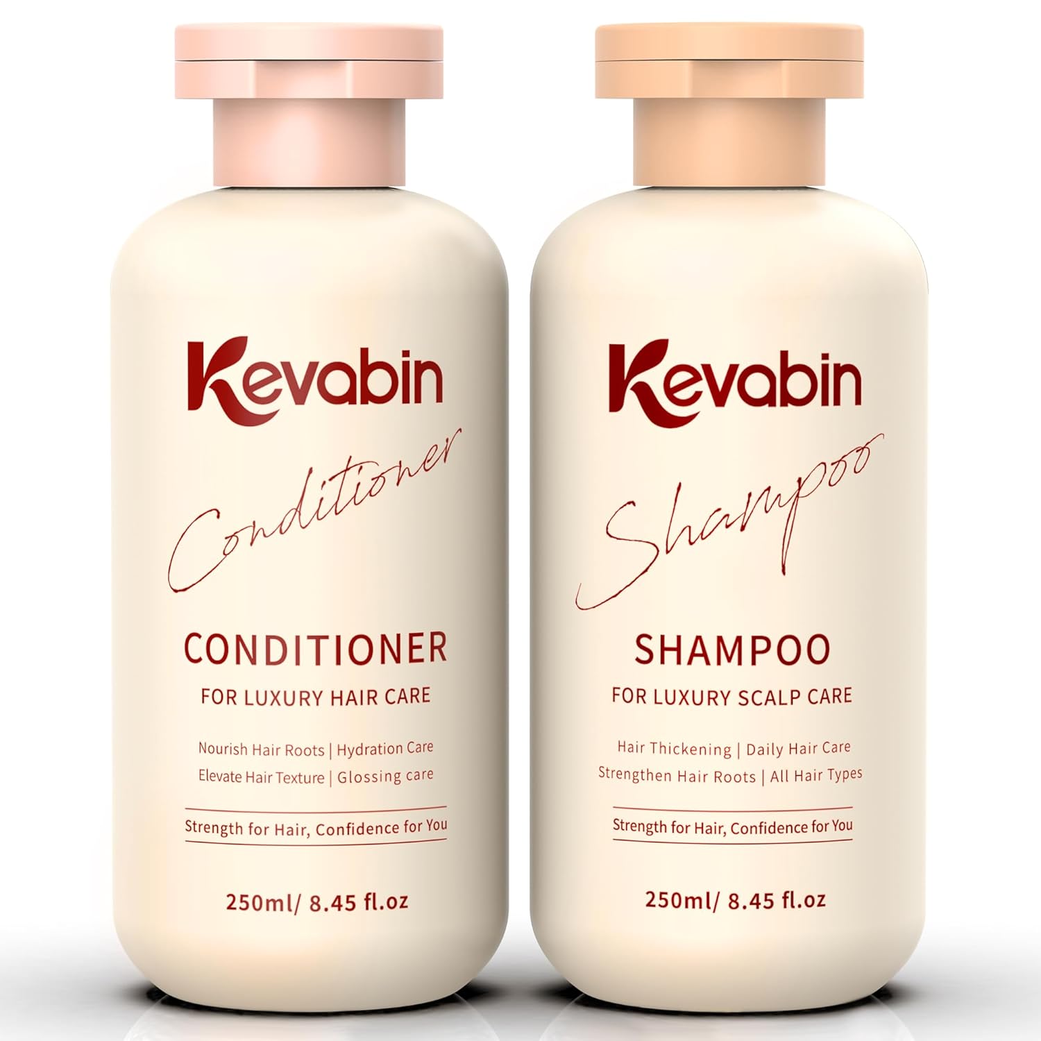 Shampoo and Conditioner Set for Thinning Hair Care & Thickening - Rosemary Shampoo and Conditioner for Women & Men with Biotin, Ganoderma Lucidum, Free of Parabens & Phthalates, Gently Cleanse
