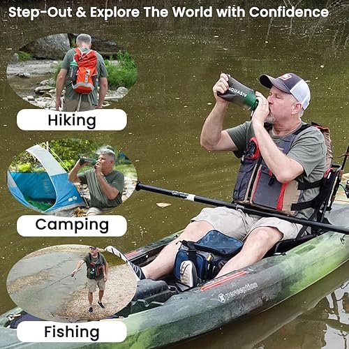 Miniatura 5 de Kit de filtro de agua por gravedad, carbón HFM y prefiltro, bolsa portátil para apretar, camping y senderismo fiables