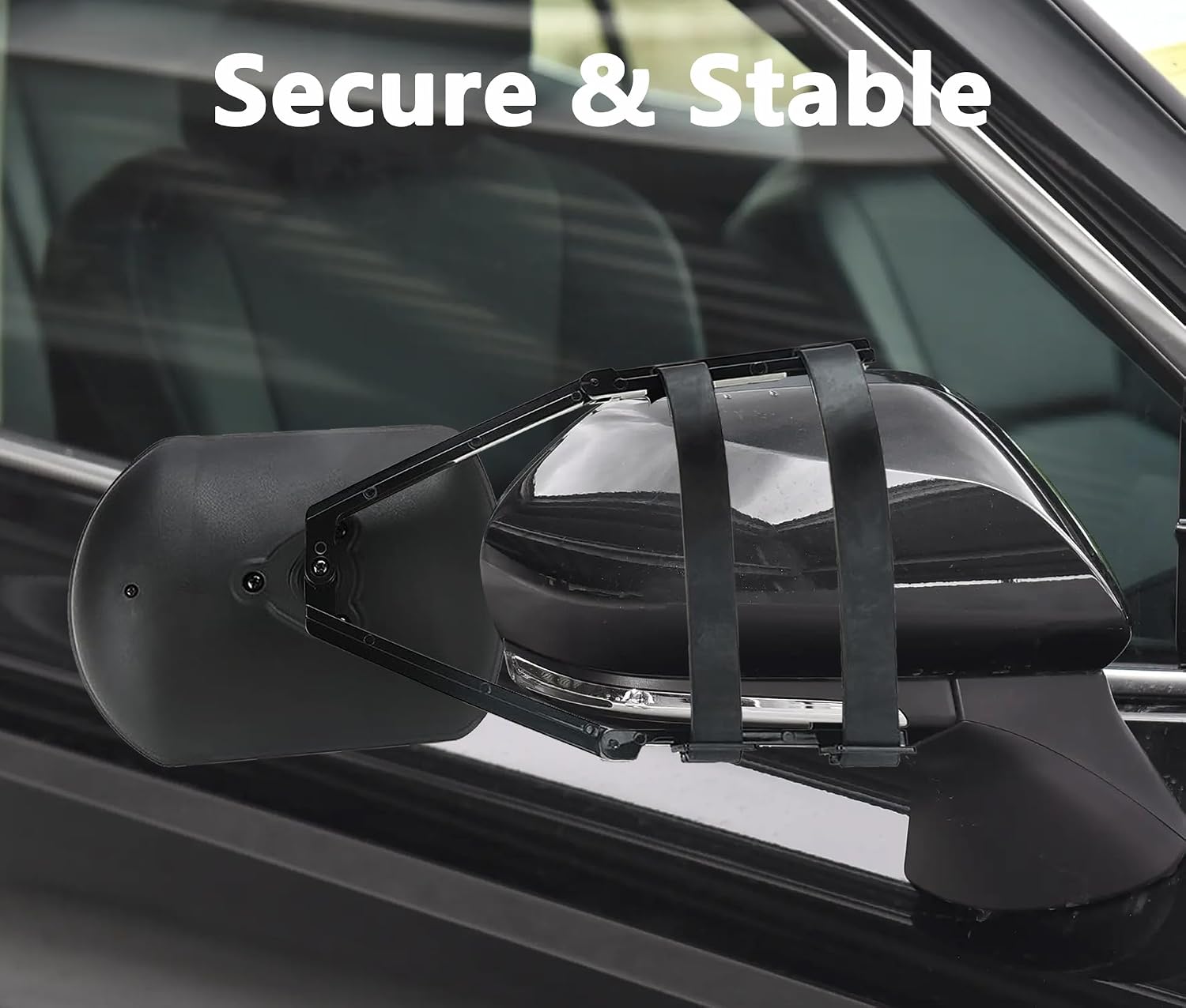 Towing Mirrors Extenders, Clip-on Side Mirror Extensions for Towing, Adjustable 360 Degree Rotation Dual View Tow Mirrors for Vehicle Car Truck Trailer, 2 PCS