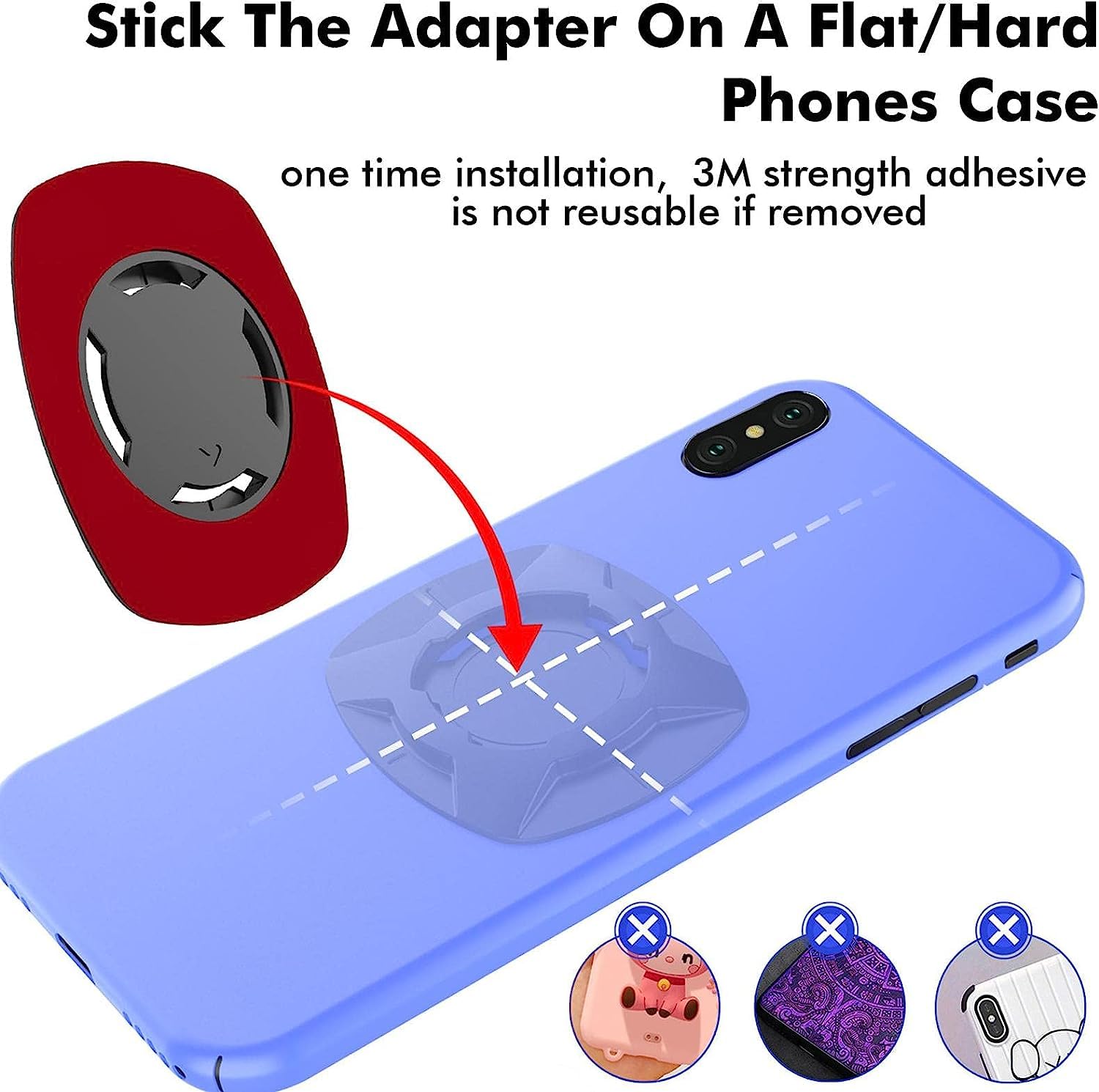 Taomeng Supporto Manubrio per Moto, Porta Cellulare Bici Universale Supporto per Bicicletta E Moto, Supporto Telefono per MTB, Staccabile & Universale Ruotabile A 360 °