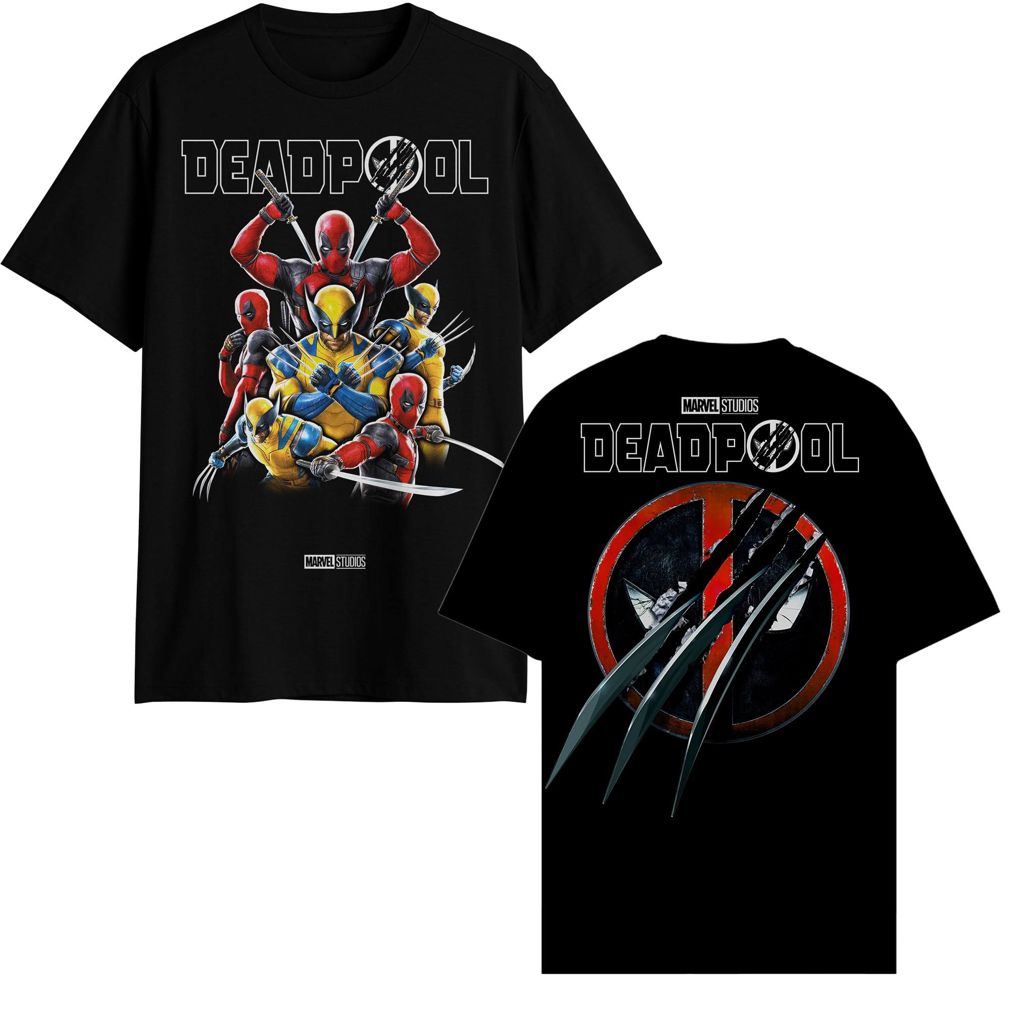Marvel Deadpool 3 Wolverine Dynamic Duo Logo T-Shirt