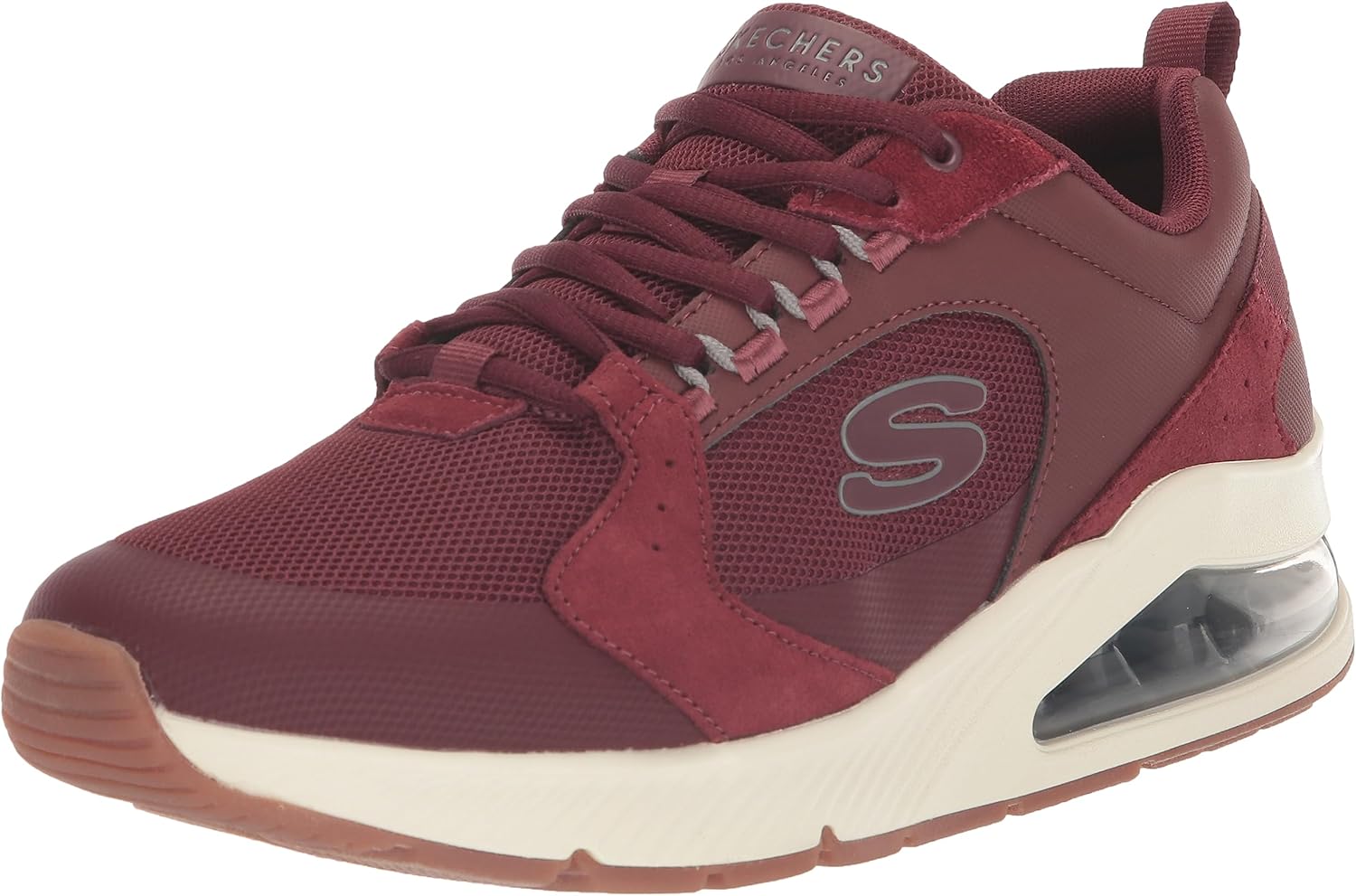 Skechers Men's UNO 2-90's 2 Sneaker, Burg, 11.5