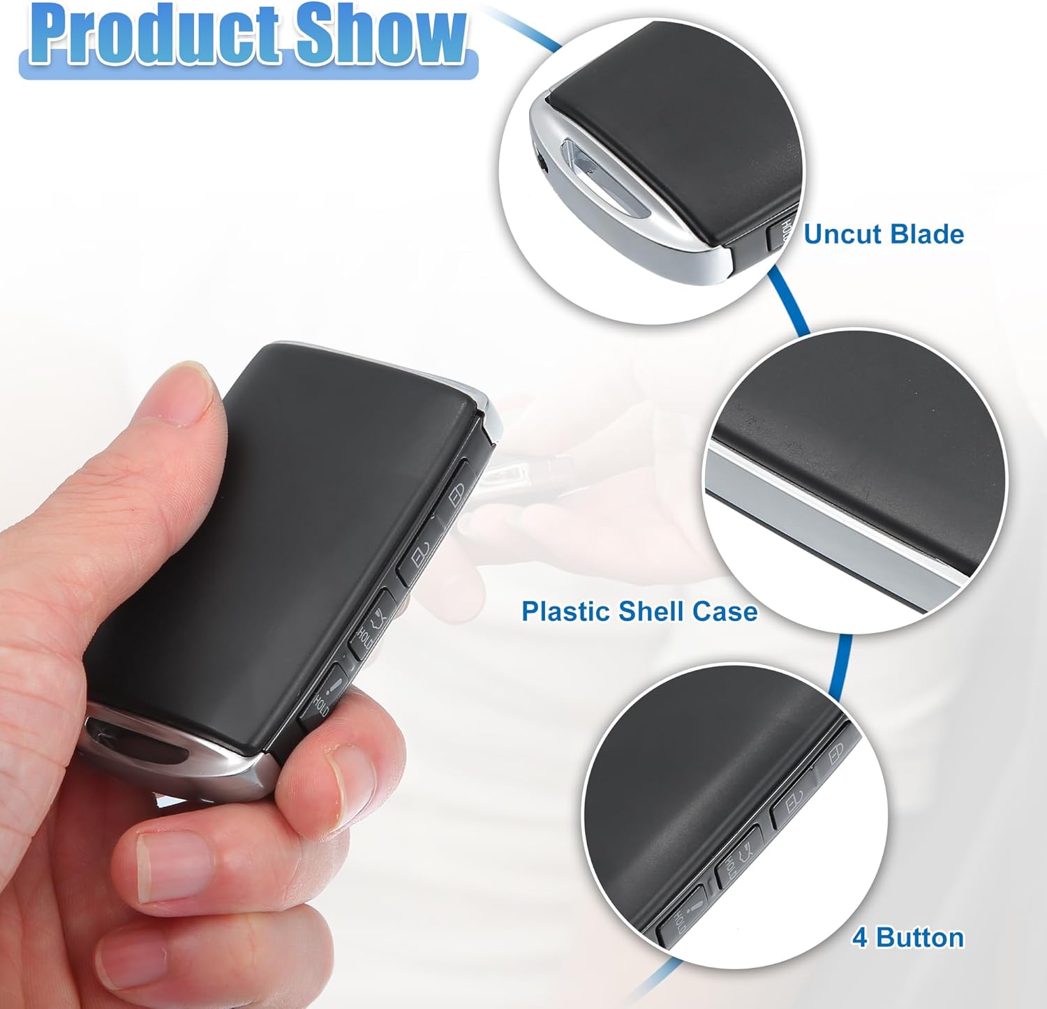 ACROPIX 315 MHz 4 Buttons Keyless Entry Remote Key Fob Fit for Mazda 6 2019-2022 WAZSKE13D03 - Pack of 1 Black