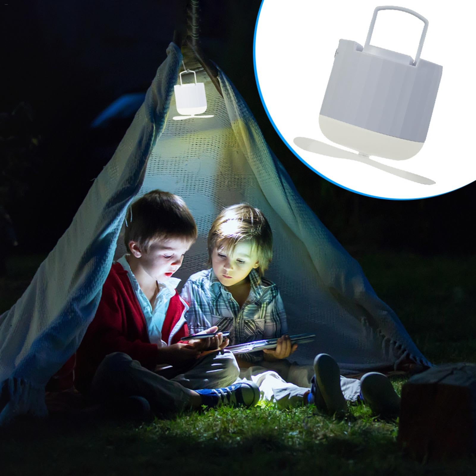 Campingzeltventilator, Deckenventilator, USB-Ladeventilator, Zeltventilator für Innen- und Außenbereich, Luftkühler für Nachtkomfort, belüftet