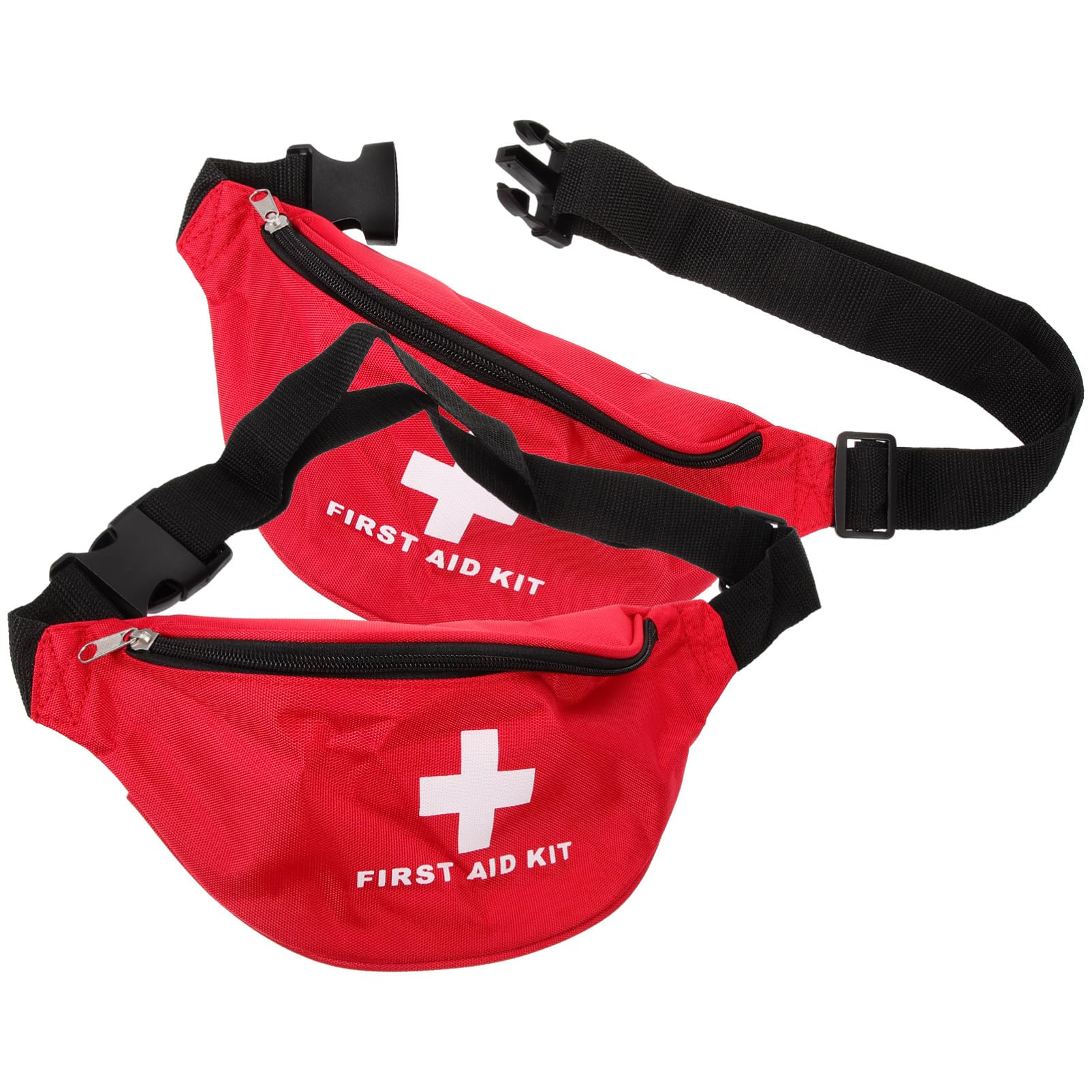 ibasenice 5 Set Sacca Di Pronto Soccorso Borsa Di Emergenza Dell'auto Borsa Per Attrezzature Mediche Borsa Medica Vuota Borsa Di Emergenza Vuota Tela Di Nylon Rosso 2 Pezzi*5