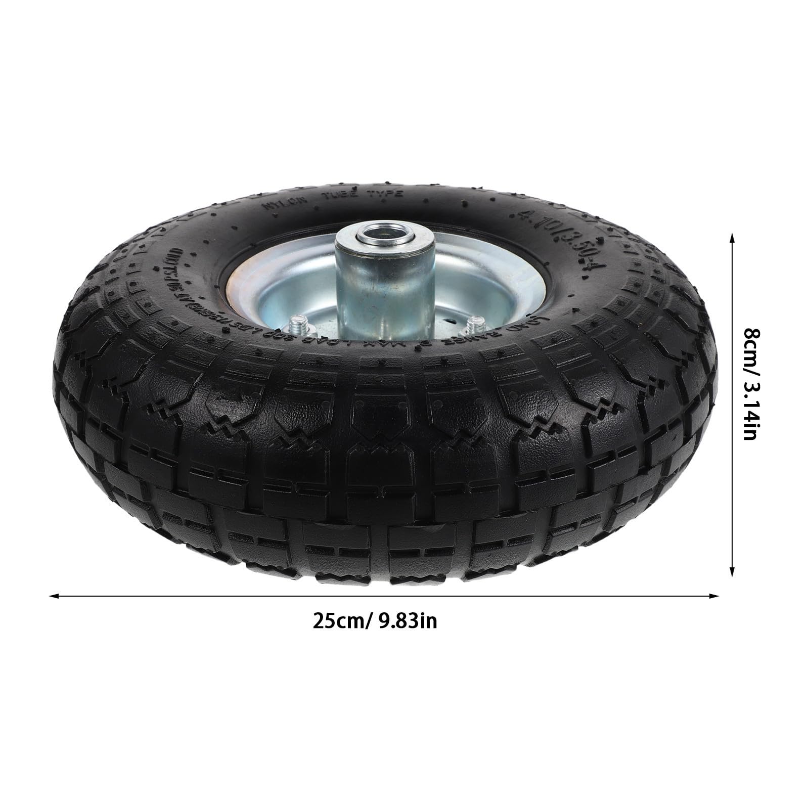 BETOOKY Rueda Durabilidad Garantizada para Inflable Eje Desplazado Cortacésped con Neumático de Goma Resistente y Fácil Instalación para Jardín y Césped