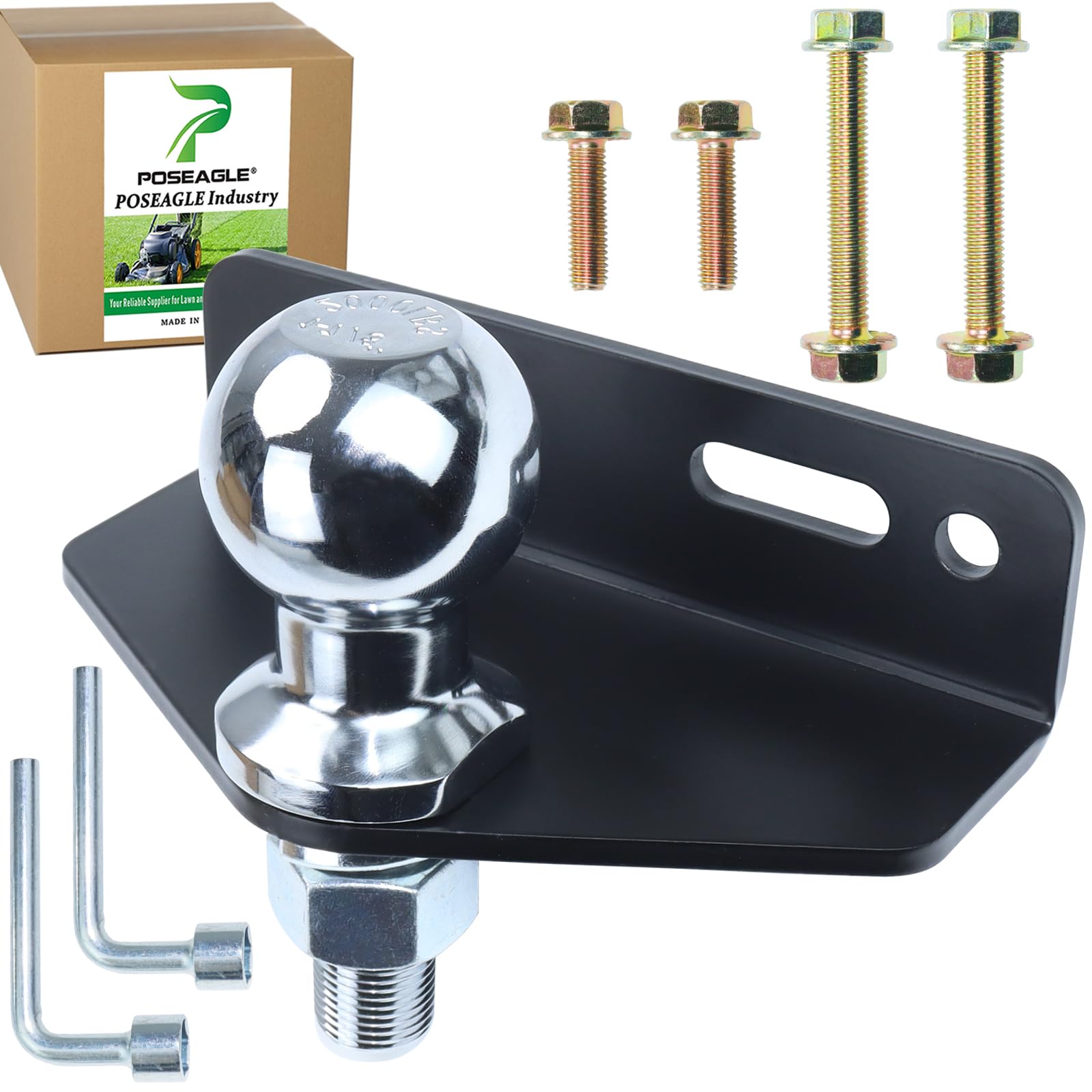 [Upgraded] Universal Heavy Duty Zero Turn Lawn Mower Trailer Hitch