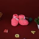 Baby Girls & Boys Woolen Shoes,Woolen Born Children Booties Shoes for Boys and Girls Any Occasion (Pink - 3-6 Month) gallery image
