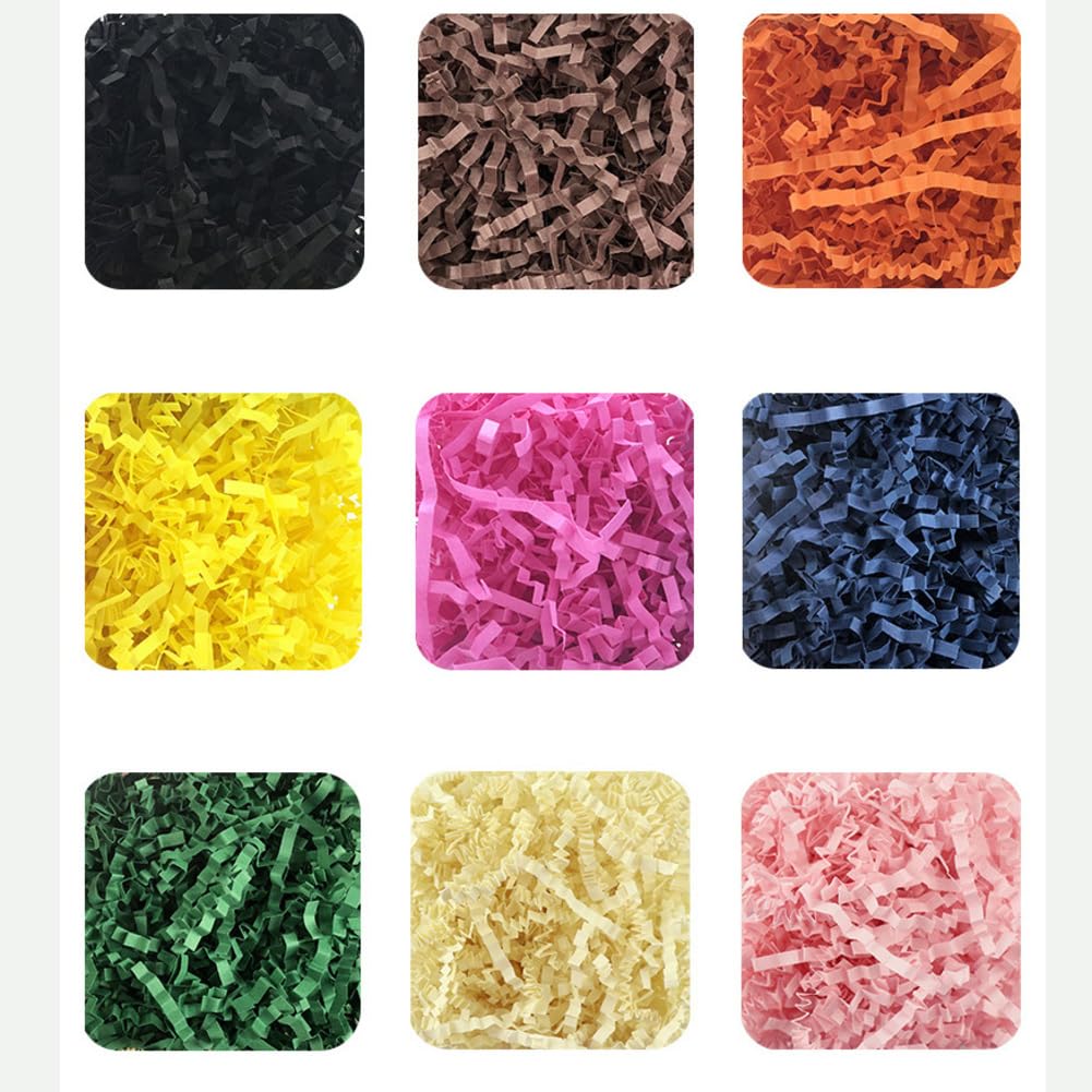Raffia Hamper Shreds wiele kolorów, na festiwal, prezent, opakowanie dekoracyjne, rozdrobniony bibułka, materiał wypełniający do samodzielnego wykonania, dekoracja na Boże Narodzenie, Halloween