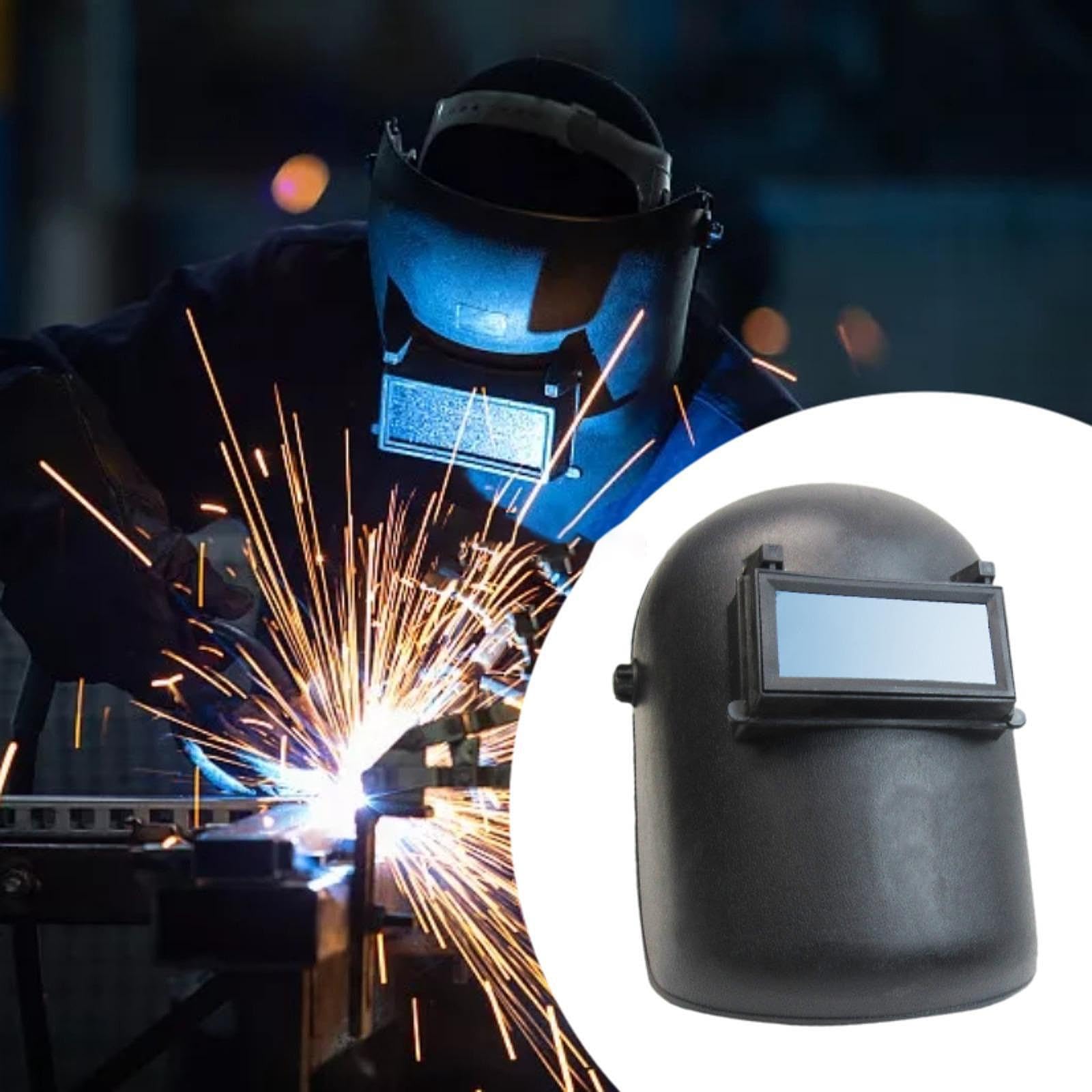 Schweißhelm, Schweißermaske, Haube mit verstellbarem Band, Schutzabdeckung, Kopfbedeckung für Arbeit, Reparatur, Zuhause, Garage
