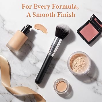 Powder Brush,Blusher Brush,Foundation Brush for Liquid Makeup,Makeup Brush Foundation Brush,Flat top Kabuki Brush Blender,Perfect for Cream,Liquid,Concealer And Powder Make Up