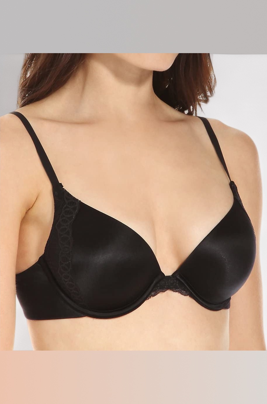 Women's Natural Boost Demi Bra, Black,38B