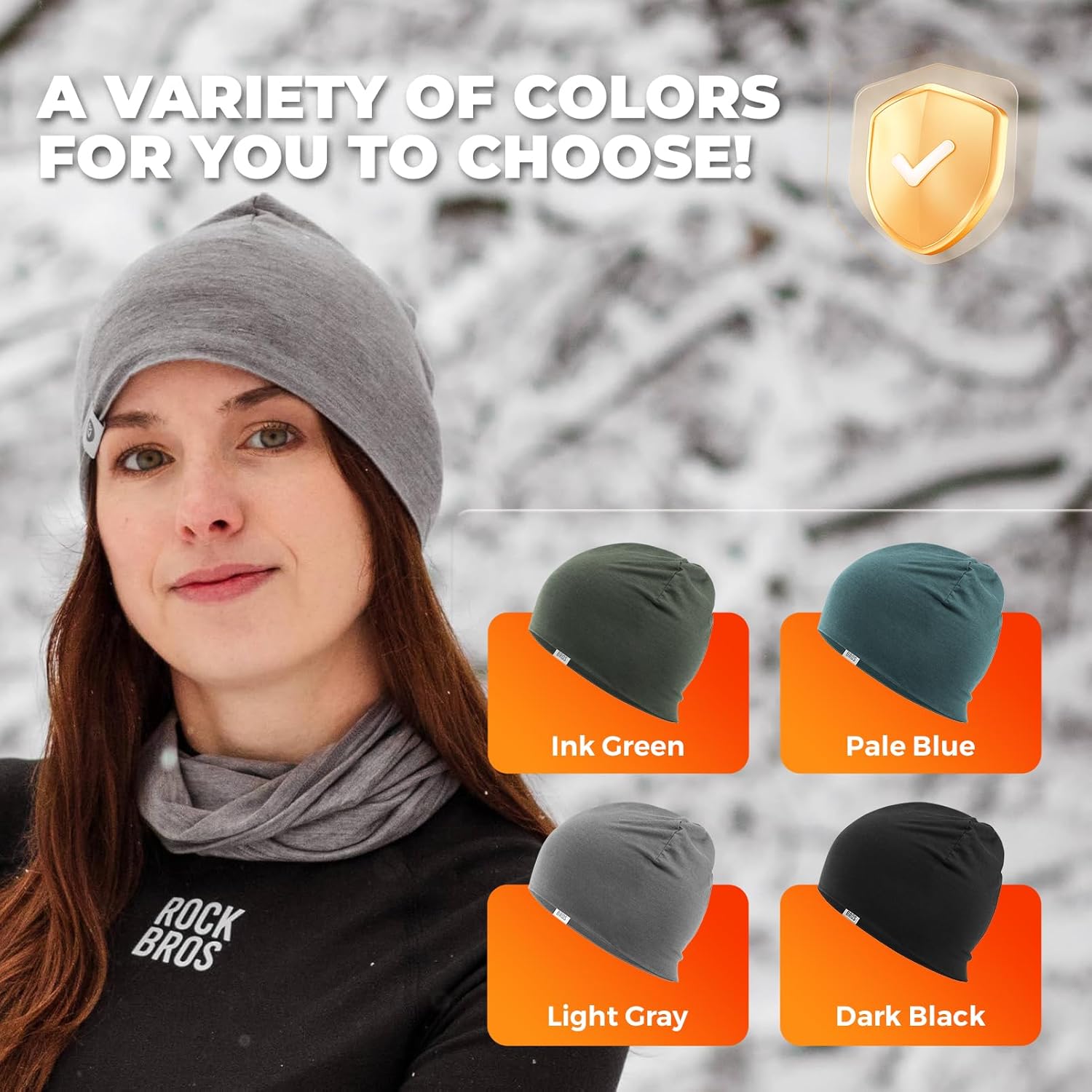 ROCKBROS Skull Caps for Men Warm Winter Cycling Cap Breathable Under Helmet Liner for Biking Motorcycling Running - Image 7