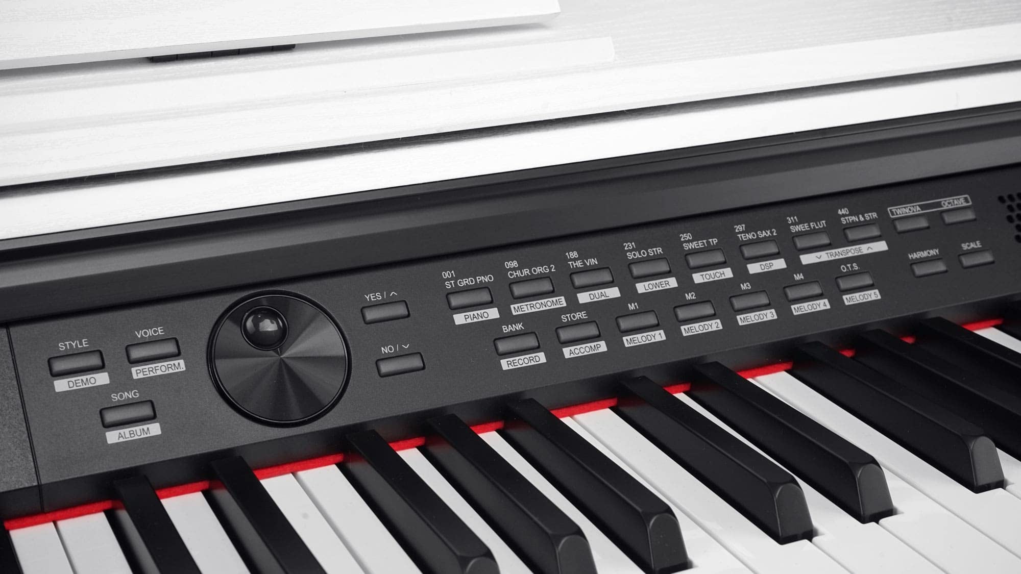 Classic Cantabile DP-A 310 WM E-Piano SET bianco opaco, 3 pedali (Sustain | Tastiera HA-88-S500 con 88 tasti a meccanica a martello e dinamica di tocco, Sostenuto, Soft), Polifonia max: 128 voci, 4 Ohm