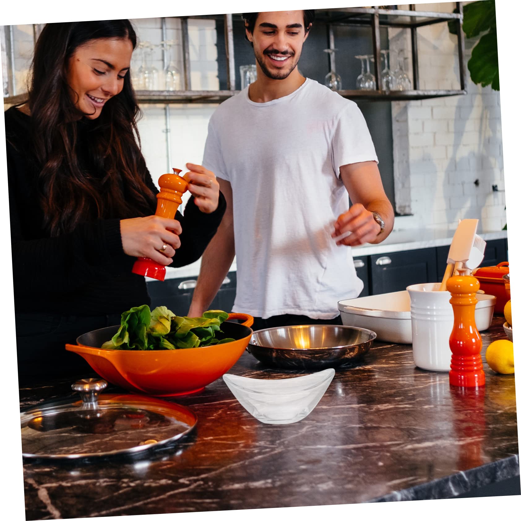 SOLUSTRE 2pcs Sauce Dishes Ingot-shaped Sauce Plates for Sweet Sour Mustard Soy Lightweight Portable Glass Material