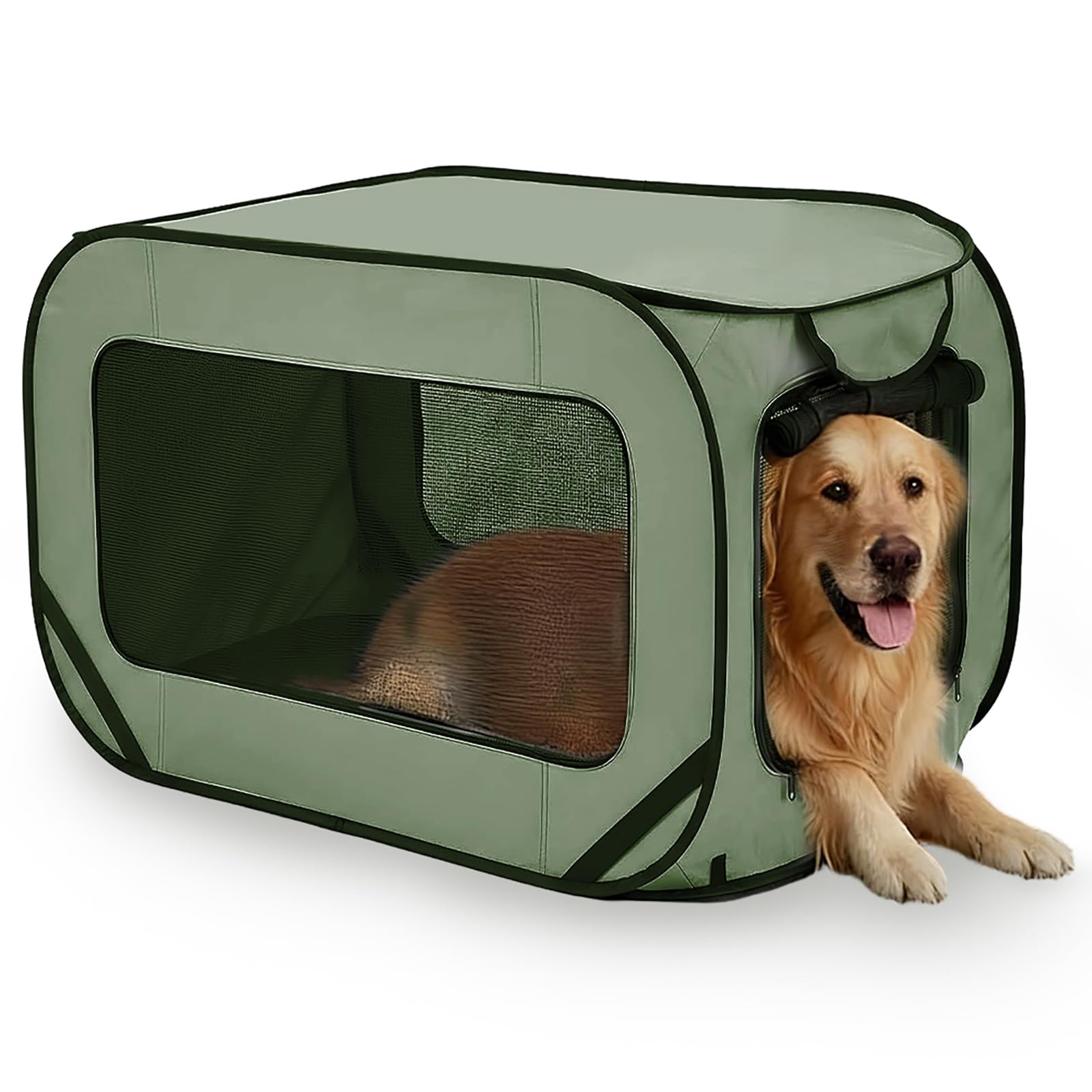 Boîte pliable pour chien 94x53x53 cm en tissu Oxford pour le transport de chat