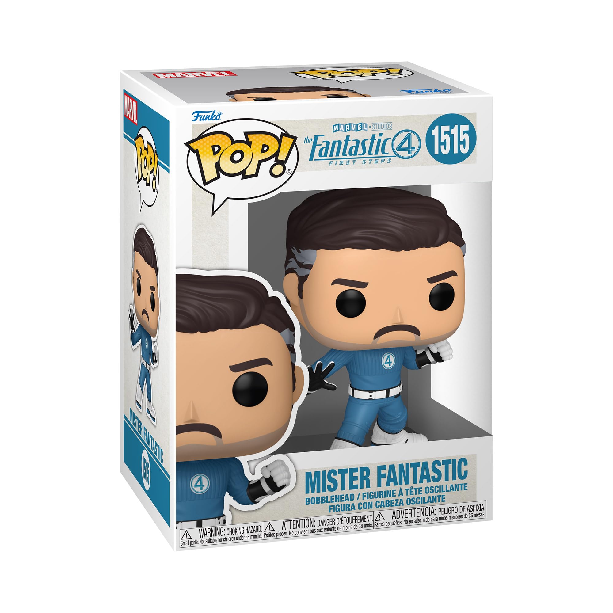 Funko Pop! Marvel: The Fantastic Four: First Steps - Mr.Fantastic - Fantastic Four (2025) - Collectable Vinyl Figure - Gift Idea - Official Merchandise - Toys for Kids & Adults - Movies Fans