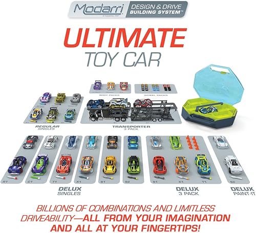 Miniatura 9 de Modarri Delux S2 Muscle Car - Juego de juguetes para construir tu coche  Ultimate Toy Car haz tu propio juguete de coche  Para miles de diseños