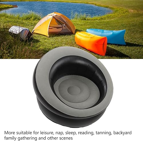 Miniatura 7 de Silla redonda inflable para exteriores, sillas individuales inflables para exteriores, muebles modernos para jardín, campamento, viajes, playas,