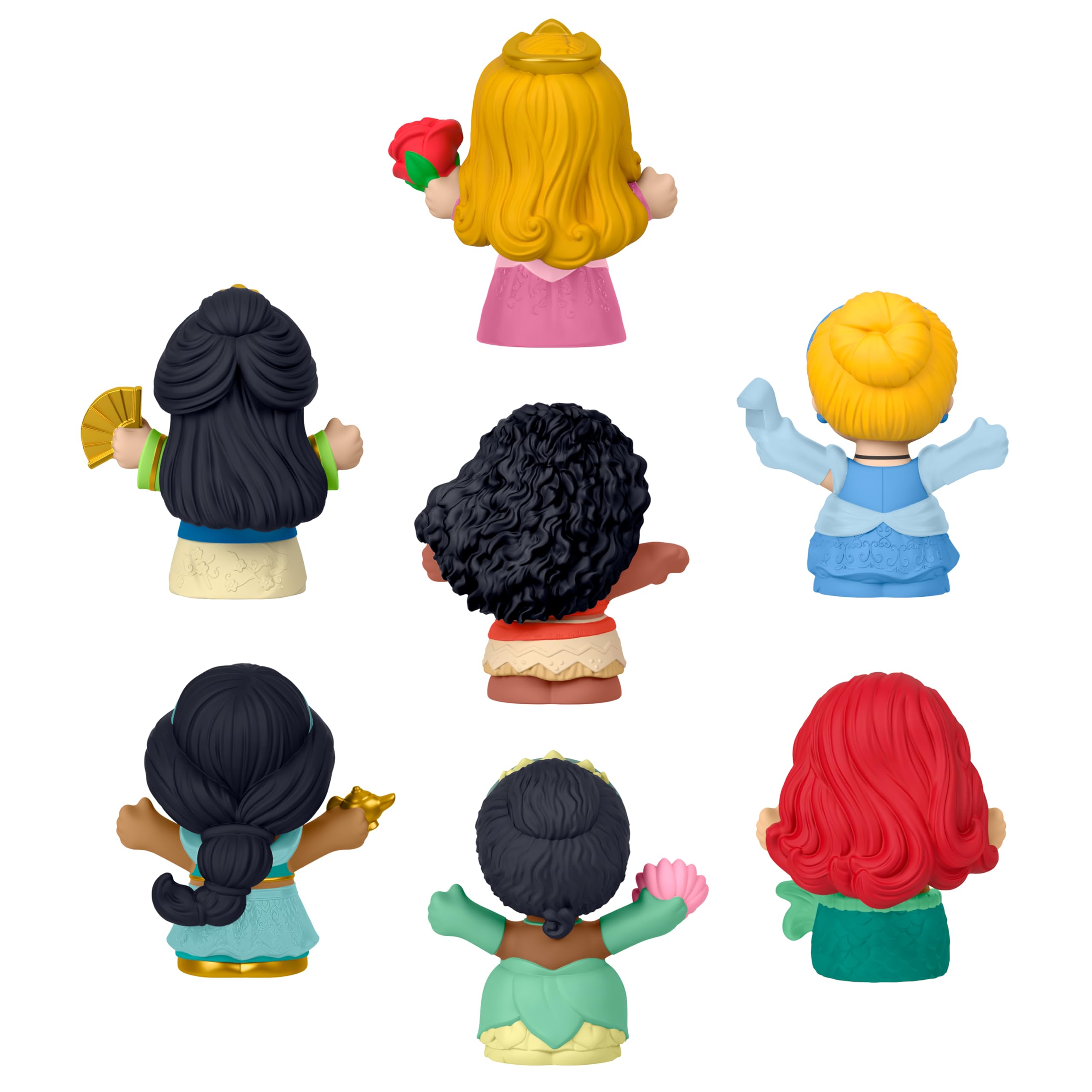 Fisher-Price Little People Disney Princess - Set da 7 personaggi, giocattolo per bambini, 1-5 anni, HJW75
