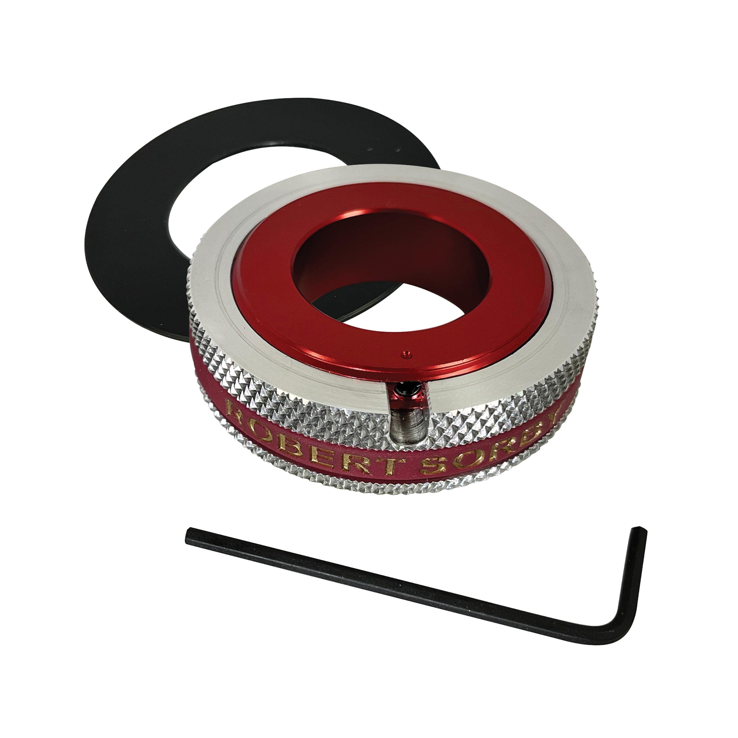 Robert Sorby LRSTRAC24 Tool Rest Adjustment Collar for Woodturning Lathe - Red 1" 25mm