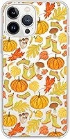 Vista 1 de Blingy's Funda compatible con iPhone 13 Pro Max (6.7 pulgadas), bonito diseño de otoño con patrón de calabaza y hojas de otoño, funda protectora