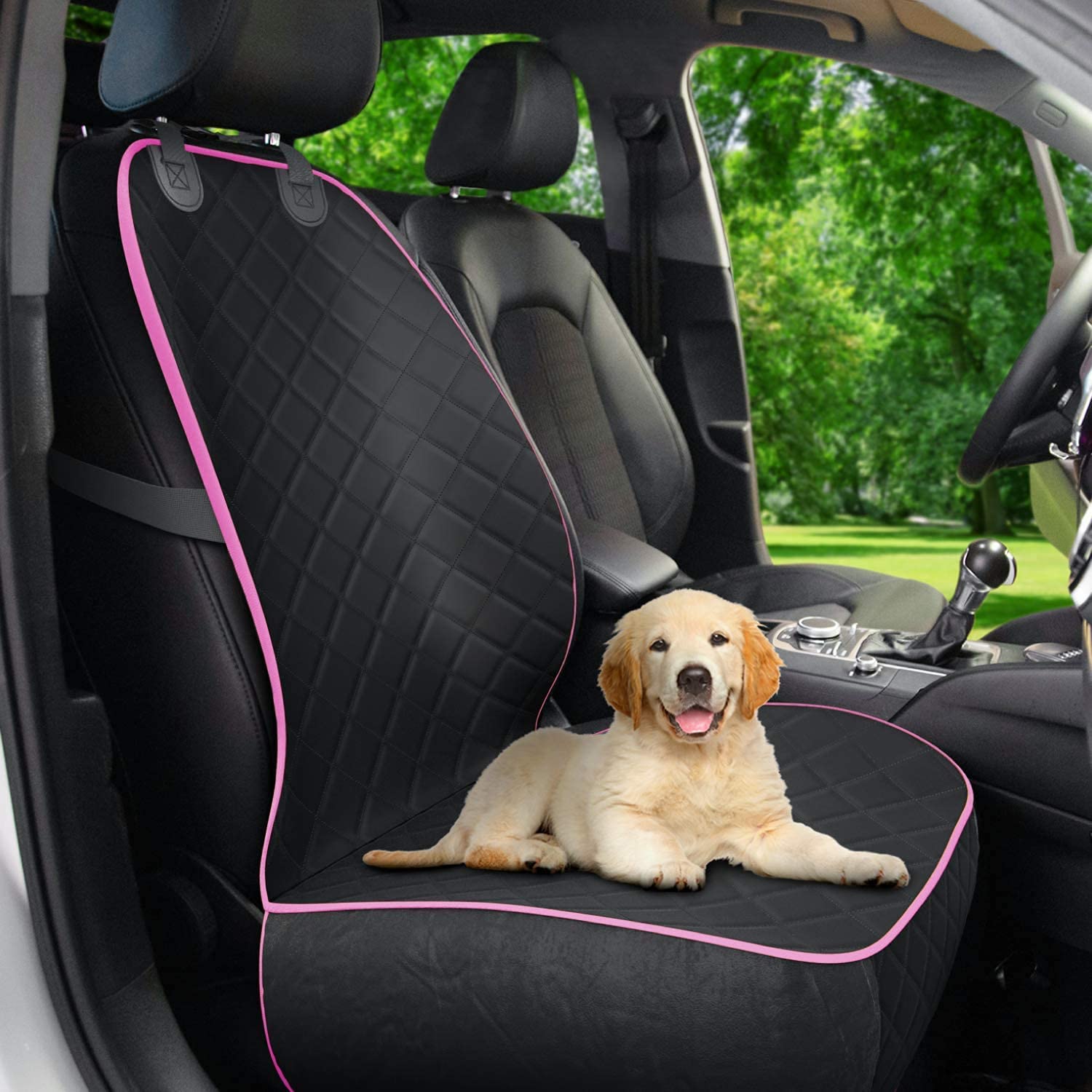 Dog Care 100% Waterproof Front Seat Dog Cover / Pet Cover for Cars, Trucks & SUVs | Pink | (B09G35TNMY) Amazon Price History, Amazon Price Tracker