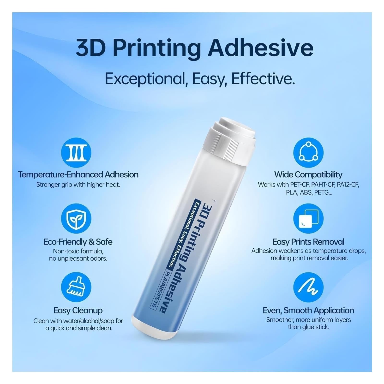 3D-Drucker PVP-Klebestift Fester Klebstoff For PLA ABS PETG Hot Bed