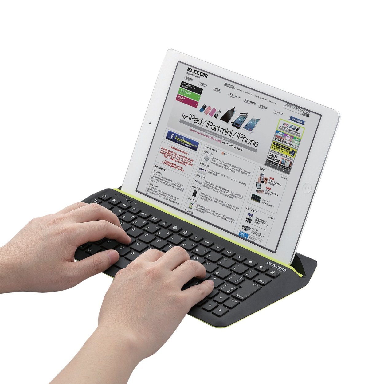 ELECOM Wireless Keyboard Bluetooth iOS (for iPad & iPad Mini